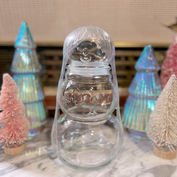 ✨NEW☃️Target Bullseye Playground 2023 Glass Snowman Container Jar❄️ - Picture 6 of 7